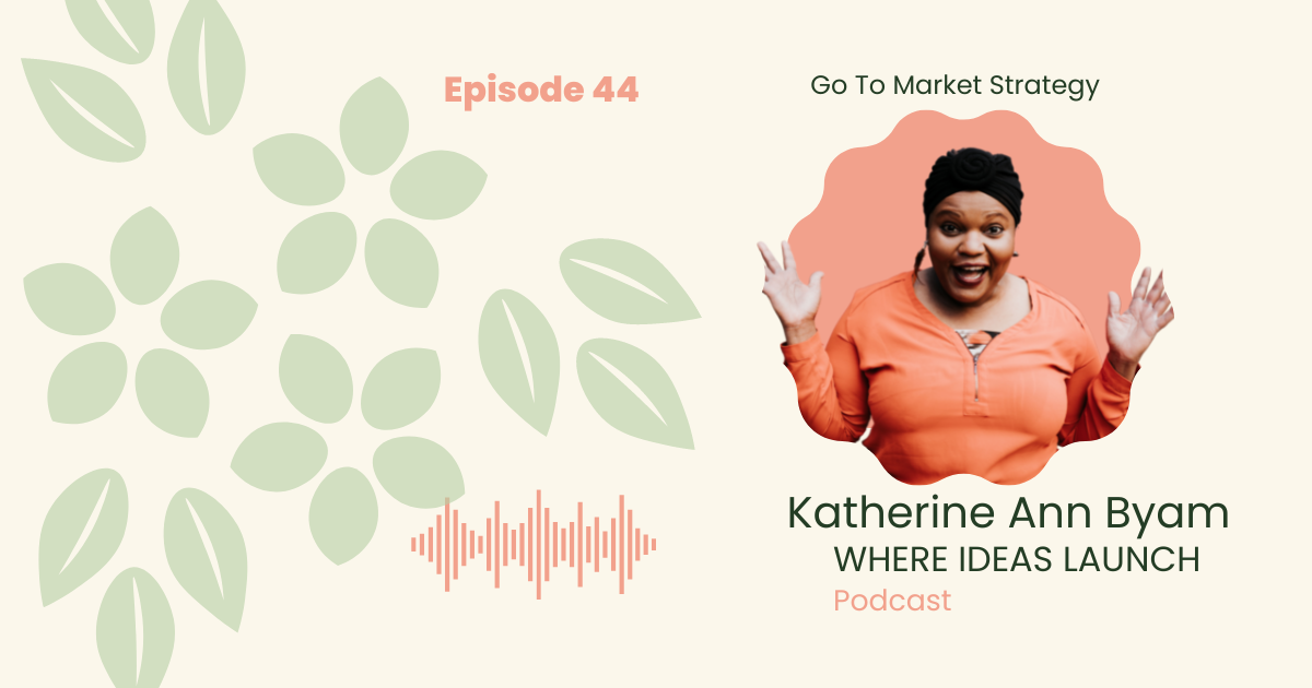 Images in Pink and Green, of a woman, the host on the podcast, Where ideas Launch, a Sustainable innovation Podcast.
